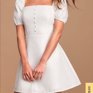 Lulu’s Square Neck Skater Dress ASO Haley Pham